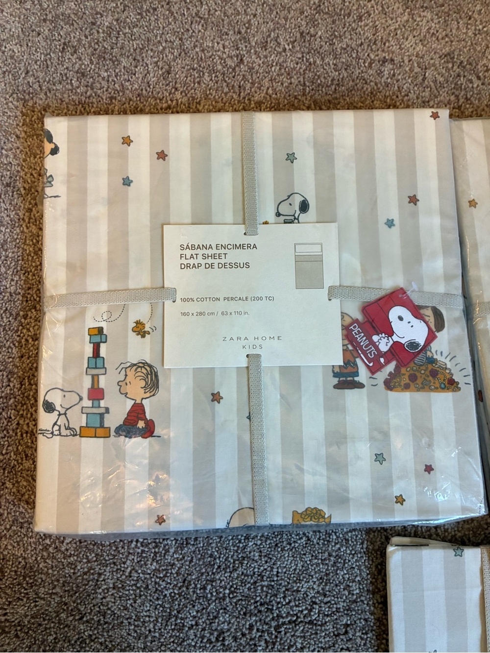 Zara Home Kids Peanuts Sheet Set
